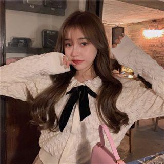 Texture Cardigan White - One Size