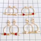 Arrow Through Heart Statement Earring