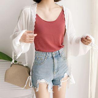 Scallop Trim Light Jacket