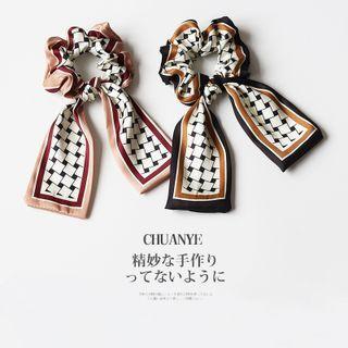 Checker Print Hair Tie