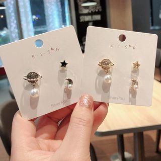 Set Of 3: Planet Stud Earring