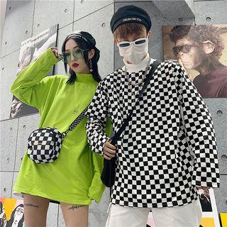 Couple Matching Mock Turtleneck Long-sleeve Top