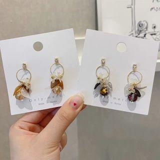 Alloy Acrylic Petal Dangle Earring