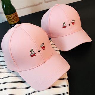 Strawberry Embroidered Baseball Cap