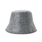 Sequined Plaid Bucket Hat