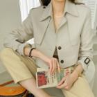 Trench-like Crop Jacket