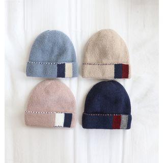 Colour Block Knit Beanie