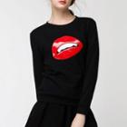 Lips Applique Pullover