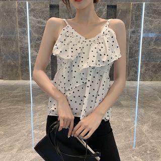Dotted Chiffon Cami Top