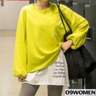 Tall Size Loose-fit Colored Sweatshirt