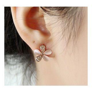Floral Rhinestone Earrings