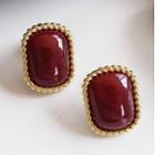 Sterling Silver Gemstone Stud Earring / Clip-on Earring