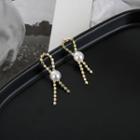 Faux Pearl Earring 1 Pair - 925 Silver - Earrings - One Size