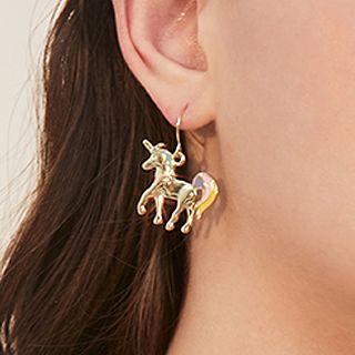 Alloy Unicorn Dangle Earring 1 Pair - As Shown In Figure - One Size