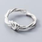 925 Sterling Silver Knot Open Ring Ring - One Size