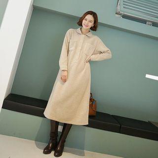 Knitted Long Polo Shirtdress