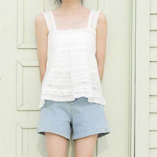 Strappy Perforated Top