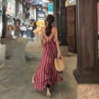 Spaghetti Strap Maxi Print Sundress