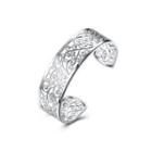 Fashion Atmospheric Hollow Pattern Bangle Silver - One Size