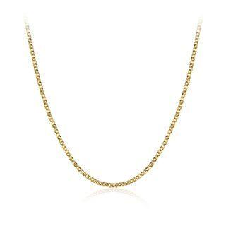 Simple Fashion Plated Gold Circle Necklace Golden - One Size