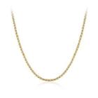 Simple Fashion Plated Gold Circle Necklace Golden - One Size