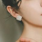 Rhinestone Square Earring Champagne - One Size