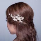 Bridal Rhinestone Faux Pearl Hair Comb