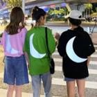 Elbow-sleeve Reflective Print T-shirt (various Designs)