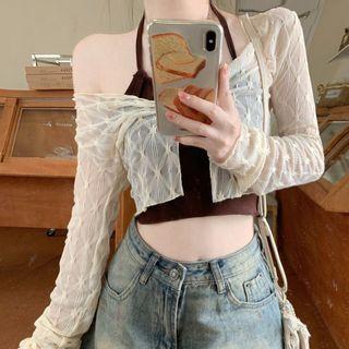 Plain Halter Top / Light Jacket