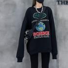 Earth Embroidered Sweatshirt