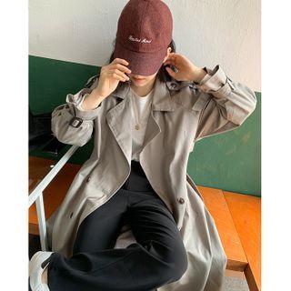 Herringbone Letter Embroidered Baseball Cap