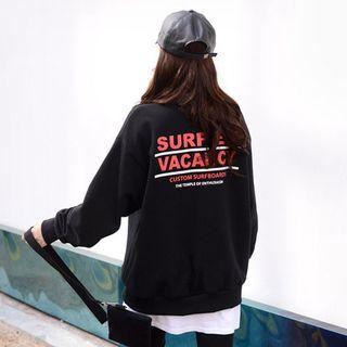 Surf Printed Loose-fit Sweatshirt
