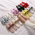 Square-toe Slippers In 10 Colors