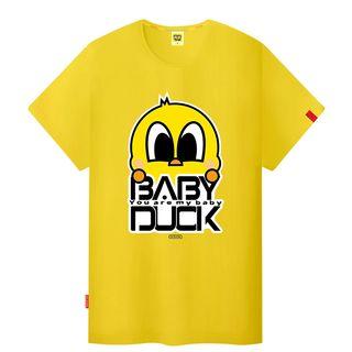 Short-sleeve Cartoon Print Lettering Crewneck Slim T-shirt
