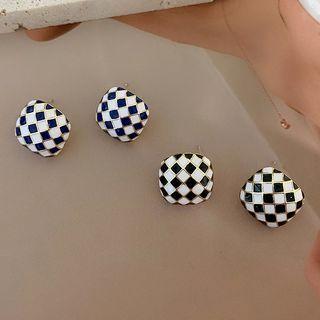 Square Checker Earring