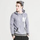 Contrast Badge Hooded Top