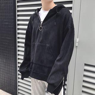 Half-zip Drawstring Hoodie