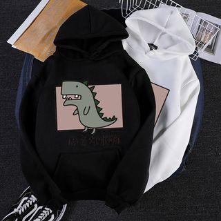 Couple-matching Dinosaur-print Hoodie