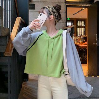 Crop Raglan Hoodie