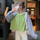 Crop Raglan Hoodie