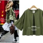 Plain Bell-sleeve Jacket