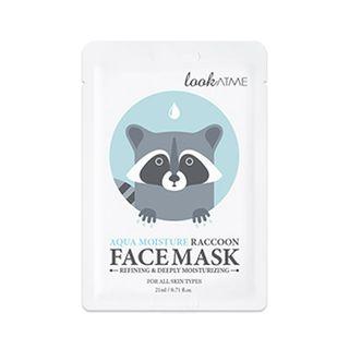 Lookatme - Aqua Moisture Raccoon Face Mask 1pc 1pc