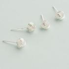 Sterling Silver Cutout Stud Earring S925 Sterling Silver - One Pair