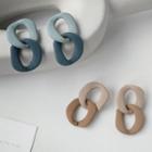 Matte Chunky Chain Acrylic Dangle Earring