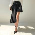 Cutaway Long Pleat Skirt