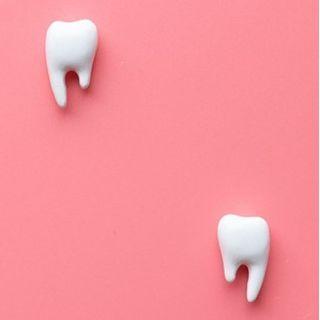 Tooth Ear Stud 1 Pair - 925 Silver - White - One Size