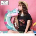 Mock Two Piece Print T-shirt