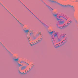 Heart Faux Pearl Drop 925 Sterling Silver Earring
