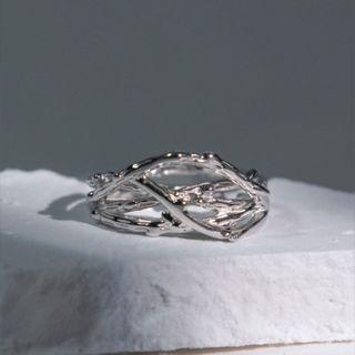 Open Ring J2106 - Silver - One Size