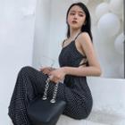 Strappy Polka Dot Jumpsuit